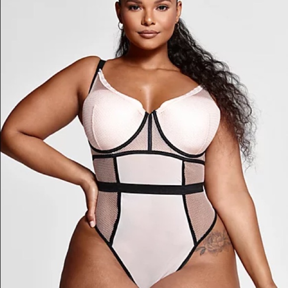 FTF Carolina Mesh Panel Bodysuit